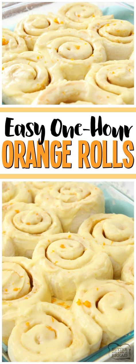 Rhodes Orange Rolls, Orange Roll Recipe, Easy Orange Rolls Recipe, Easy Orange Rolls, Things To Make With Bread Dough, Orange Rolls Recipe, Orange Cinnamon Rolls, Citrus Glaze, Homemade Bread Dough