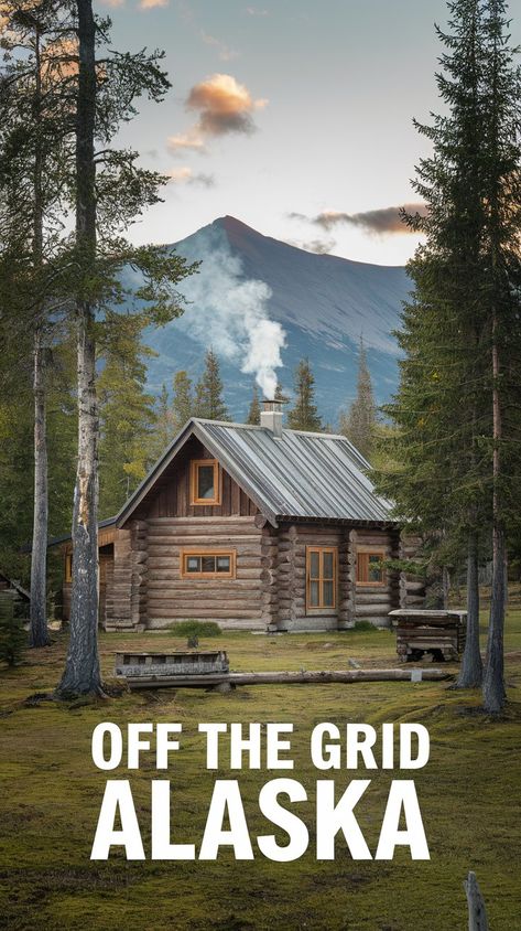 Unlock the secrets of off grid Alaska living with these incredible Alaska off grid cabin ideas. Whether you're looking for a serene escape or a full-time homestead, explore what it means to live off grid in Alaska. Find inspiration in beautiful alaskan cabin designs and learn how to create your perfect Alaska homestead off grid, tailored to your lifestyle and surrounded by nature's splendor. Alaska Living Homesteads, Off Grid Cabin Ideas, Alaskan Cabin, Live Off Grid, Alaska Homestead, Alaska Living, Alaska Cabin, Cabin Designs, Off Grid Cabin