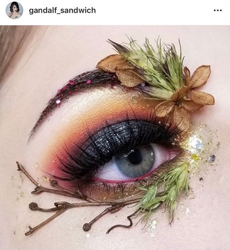 Woodland, fairy, costume makeup Woodland Elf Makeup Wood Nymphs, Nature Halloween Makeup, Woodland Costume Women, Forest Makeup Woodland Fairy, Woodland Fairy Nails, Woodland Nymph Makeup, Woodland Fairy Costume Women, Dark Forest Fairy Costume, Enchanted Forest Makeup Ideas