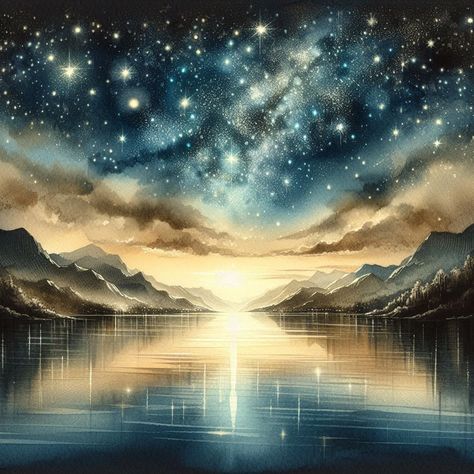 Dreams Poem, Beneath The Stars, Sparkling Lights, A Sea, The Universe, The Sky, Universe, Stars, Water