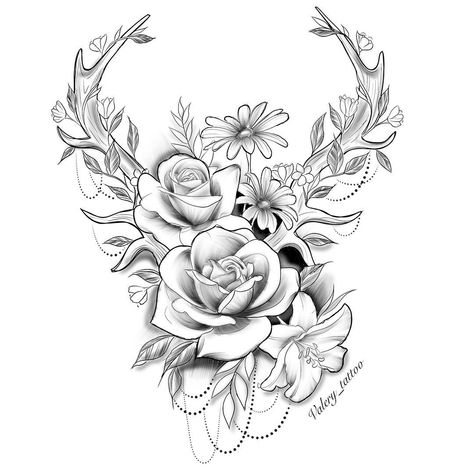 Tattoo With Flowers, Drawing Pics, Stylist Tattoos, E Tattoo, Maori Tattoo, Tattoo Art Drawings, Desenho Tattoo, Time Tattoos, Feminine Tattoos