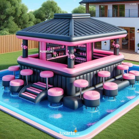 Pool Bar Ideas, Pool Bars, Traditional Pool, Bar Portable, Small House Design Philippines, Inflatable Rentals, Portable Pools, Party Inflatables, Customised Trucks