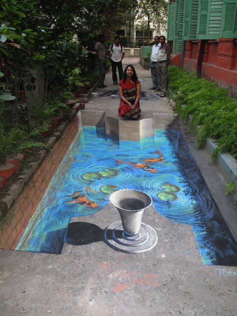 3d Sidewalk Art, Street Chalk Art, 3d Street Painting, Street Art Illusions, Pavement Art, 3d Chalk Art, Sidewalk Chalk Art, Sidewalk Art, Street Painting