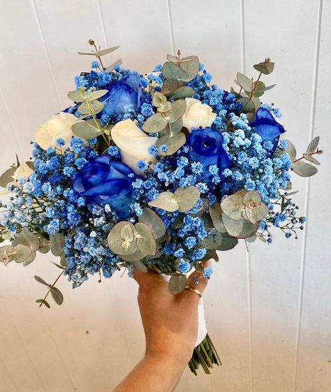 THE 25 BEST BOUQUET IDEAS - valemoods Sky Blue And White Bouquet, Blue Fake Flower Bouquet, Boquetes Of Flowers Prom Blue, Blue Theme Bouquet, Flower Bouquet For Royal Blue Prom Dress, Flower Bouquet For Blue Dress, Flower Bouquet For Royal Blue Dress, Flowers For Royal Blue Prom Dress, Prom Flowers Bouquet Navy Blue Dress