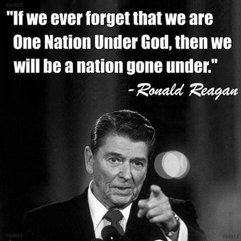 One nation under God! Reagan Quotes, Ronald Regan, Ronald Reagan Quotes, Lewis Quotes, One Nation Under God, Ronald Reagan, We Are One, Quotable Quotes, A Quote