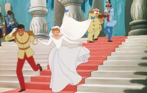 1950 disney movie Cinderella Wedding Cartoon, Cinderella Wedding Dress Disney Cartoon, Cinderella Crown, Cinderella Bride, Cinderella Wedding Dress, Cinderella Cartoon, Movie Wedding Dresses, Disney Princess Wedding Dresses, Cinderella 3