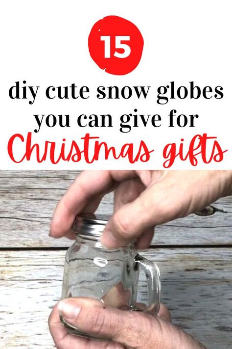 Easy Holiday craft Christmas snow globe make a perfect gift for kids. Learn how to make a snow globe from mason jars, repurposed lamp and more. Quick and cheap dollar tree diy snow globe ideas. #diy #snowglobe #christmas #waterless Candle Headboard, Old Candle Jars, Easy Backyard Diy, Upcycle Plastic, Repurposed Lamp, Diy Snow Globe, Easy Holidays Crafts, Faux Snow, Old Candles