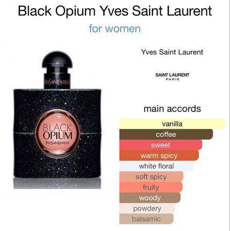 Saint Laurent Perfume, Vanilla Patchouli, Black Perfume, Fragrances Perfume Woman, Perfume Collection Fragrance, Fotografi Vintage, Perfume Scents, Perfume Lover, Best Perfume