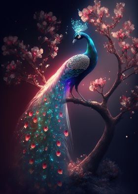 Displate is a one-of-a-kind metal poster designed to capture your unique passions. Sturdy, magnet mounted, and durable – not to mention easy on the eyes! Colorful Animal Paintings, Baby Animal Art, Peacock Pictures, Peacock Wall Art, Background 4k, Animal Illustration Art, Peacock Painting, Beautiful Peacock, Peacock Art