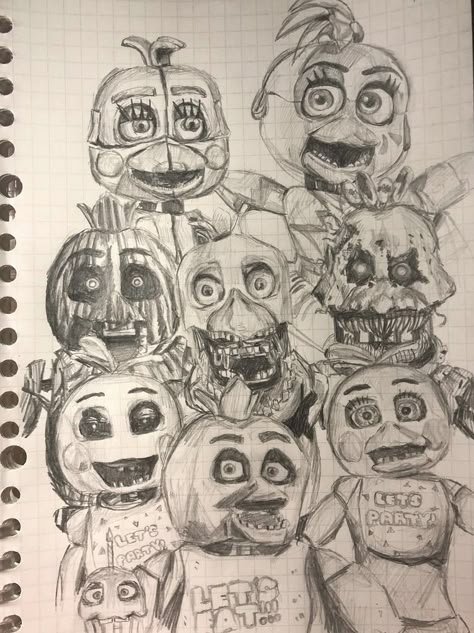 Fnaf Crafts, Scary Drawings, Arte Van Gogh, Cool Pencil Drawings, Easy Drawings Sketches, Fnaf Stuff, Fnaf Drawings, Doodle Art Designs, Art Drawings Sketches Creative