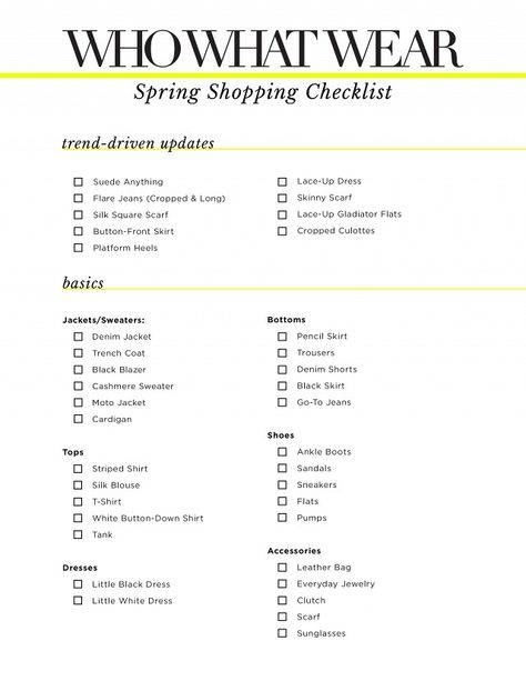 spring 2015 shopping checklist Shopping Checklist, Spring 2015 Fashion, Button Front Skirt, Skirt Crop, Wardrobe Planning, Spring Fashion Trends, Spring Trends, Style Expert, Spring Summer Outfits