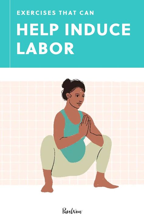 8 Exercises That Can Help Induce Labor, According to a Fitness Specialist and OB/GYN #purewow #health #labor #exercise #birth #wellness #pregnancy Prenatal Stretches For Labor, Inducing Labor With Exercise Ball, Stretches For Labor And Delivery, How To Induce Labor, Yoga Ball To Induce Labor, Inducing Labor At Home, Labor Inducing Exercises, Best Pregnancy Workouts, Third Trimester Workout