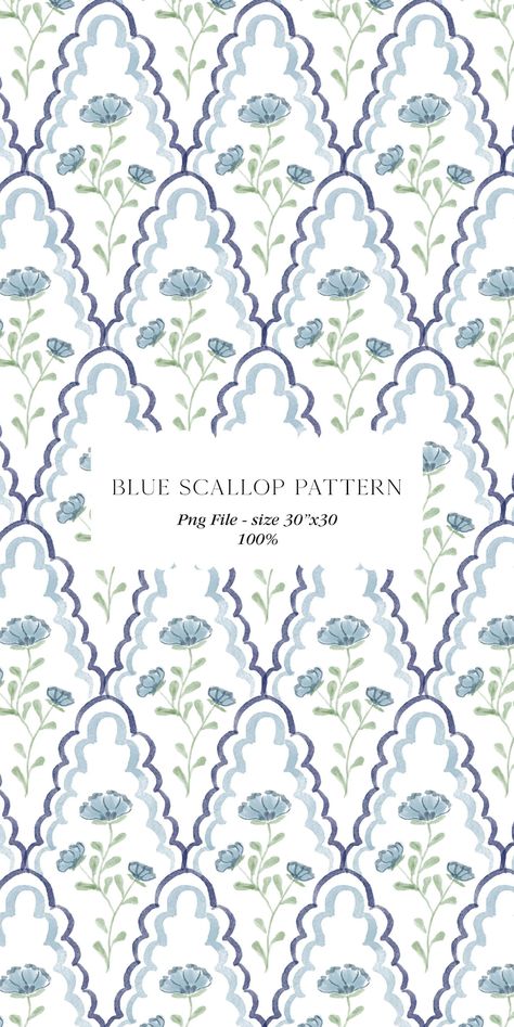 Grandmillennial Botanical Blue Flowers Watercolor DIY Clipart Cottage Core Wallpaper Scallop Pattern Artwork Wedding Clipart Digital Paper - Etsy Cottage Core Pattern, Flower Pattern Watercolor, Scallop Pattern, Blue Whimsical Wallpaper, Coastal Granddaughter Patterns, Blue Floral Computer Wallpaper, Cottage Core Fabric Pattern, Cottage Core Wallpaper, Cottagecore Floral Pattern