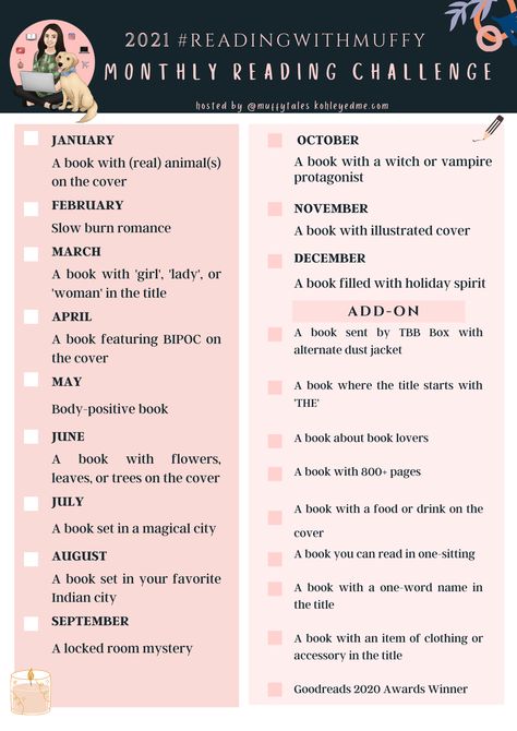 2021 #ReadingWithMuffy ~The Monthly Reading Challenge Book Tbr Prompts, Tbr Jar Reading Prompts, Tbr Book Jar Prompts, Tbr Prompt Jar Ideas, Tbr Jar Prompts, Tbr Jar Ideas, Tbr Prompts, Monthly Reading Challenge, Tbr Jar