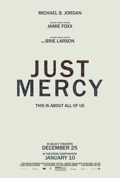 Just Mercy Mercy Movie, Just Mercy, End Of Watch, Bryan Stevenson, Top Rated Movies, List Of Movies, Popular Tv Shows, Horror Comedy, Hollywood Cinema