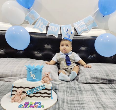 6 Month Bday Celebration Ideas, 6 Months Birthday Cake Boy, 6 Month Birthday Decoration Ideas, 1/2 Birthday Cake 6 Months Boy, Baby Boy Half Birthday Ideas, 6months Birthday Ideas Boy, 6 Months Birthday Decoration Ideas, 6 Month Baby Picture Ideas Boy Half Birthday, 6 Month Photo Shoot Boy