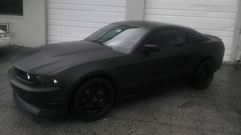 My new matte black 3M wrap 2010 Mustang GT Matte Black Mustang, Car Cleaning Tips, 2010 Mustang Gt, Black Mustang Gt, Car Travel Hacks, Race Games, B13 Nissan, New Edge Mustang, Matte Black Cars