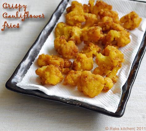 Learn how to make South Indian recipes, North Indian recipes and eggless baking recipes with step by step pictures and videos! Cauliflower Fries, Cauliflower Fry, Cauliflower Baked, Recipe Cauliflower, Crispy Cauliflower, North Indian Recipes, Cauliflower Wings, Eggless Baking, Fries Recipe