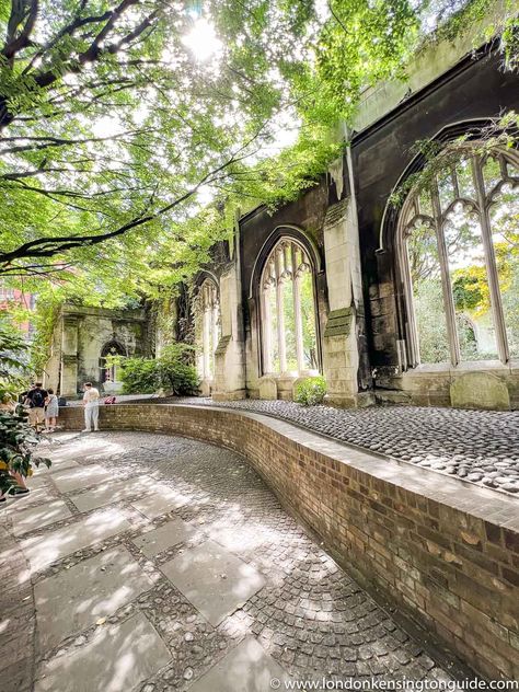 Discover the peaceful and historic ruins of St Dunstan-in-the-East, located in the heart of London. Explore the fascinating history, stunning architecture, and tranquil gardens of this hidden gem. Read our guide to visiting St Dunstan-in-the-East today. Best Parks In London, London Trip Planning, St Dunstan In The East, Parks In London, London Places To Visit, St Martin Of Tours, Westminster Cathedral, Southwark Cathedral, London Westminster