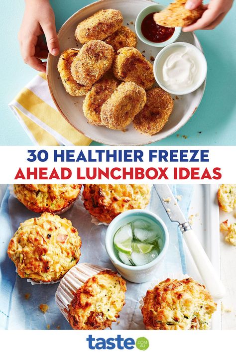 Lunchboxes are sure to come home empty with these better-for-them snacks and lunch ideas. They are also freezer-friendly, so you can make them ahead and avoid the morning chaos. Freezer Snacks, School Lunchbox Ideas, Lunchbox Inspiration, Lunchbox Snacks, Lunchbox Recipes, Healthy Mummy, Healthy Lunches For Kids, Healthy Lunchbox, Lunchbox Ideas