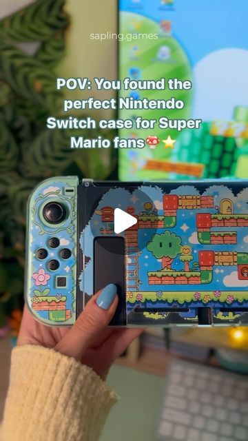 Jacqui | Cozy gamer🌱 on Instagram: "how pretty is this Switch case?🥹🫶

Thanks to @playvitalgaming for sending me this cute Super Mario Switch case🥰 [#gifted 🎁]
Check out their website - they have soo many cute gaming accessories, I’m obsessed!🥹

———
➡️ Find all my socials & discount codes in my bio and my highlights 

Follow me (@sapling.games) for daily cozy gaming content🌱

🪴partners: @leahacnh @cherie.crossing @cozywithjojo @theannasaur @havengamestudio 

🏷️ Super Mario Nintendo Switch accessories Merch Cozy Game Releases Nintendo Switch PC gaming desk setup inspiration plants gaming guide 
#switchaccesoires #nintendoswitch #gamergirl #cozygames #PCsetup #gamingsetup #cozyaesthetic #supermario" Nintendo Switch Setup, Switch Setup, Mario Switch, Cute Gaming, Pc Gaming Desk, Setup Inspiration, Cozy Gamer, Super Mario Nintendo, Gaming Desk Setup