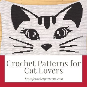 Crochet Patterns for Cat Lovers - Pretty Things By Katja Crochet Cat Blanket Pattern Free, Cat Crochet Blanket Pattern Free, Crochet Cat Patterns Free, Cat Pillow Pattern Free, Crochet For Cat Lovers, Crochet Graphs Patterns, Cat Blanket Crochet Pattern, Crochet Cat Blanket, Crochet Cat Pillow Pattern Free