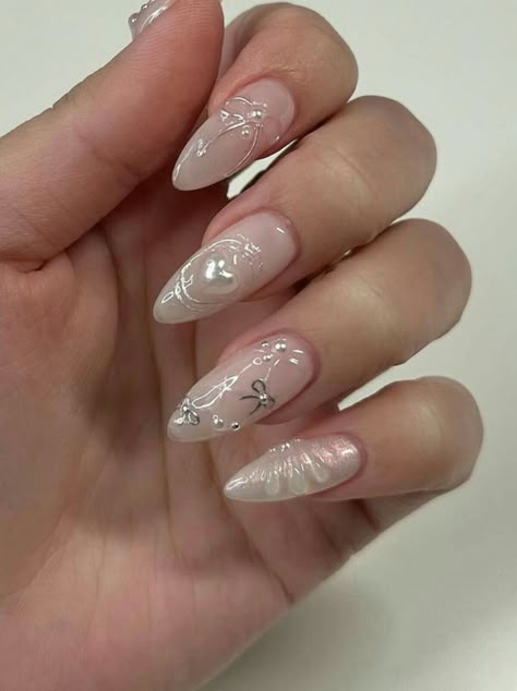 Douyin Nails, Pink Nails, Nail Polish, Nail Art, Nails, White, Art, Nail Arts