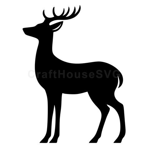 Dear Silhouette, Reindeer Silhouette Templates, Christmas Deer Silhouette, Christmas Silhouette Images, Deer Silhouette Printable, Whitetail Deer Silhouette, Deer Silhouette Painting, Raindeer Drawing Silhouette, Rat Silhouette