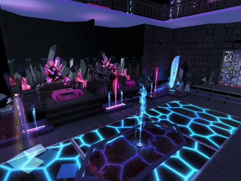 Sims Nightclub Ideas, Night Club Cc Sims 4, Nightclub Cc Sims 4, Sims 4 Cc Nightclub Decor, The Sims 4 Cc Neon Lights, Nightclub Ideas, Nightclub Lighting, Club Lighting, The Sims 4 Lots