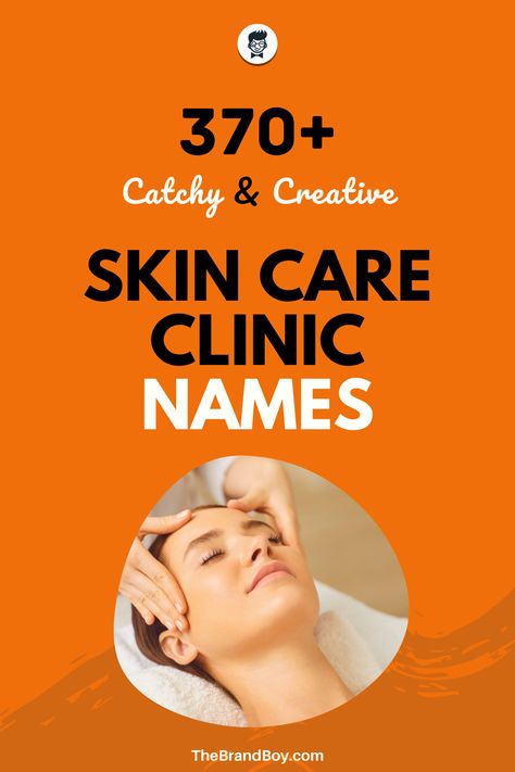 Brand Name Ideas For Skin Care, Skin Therapist Logo, Beauty Clinic Names Ideas, Skin Care Names Ideas, Aesthetic Clinic Name Ideas, Skincare Name Ideas Skin Care, Skin Care Business Names Ideas, Facial Names Ideas, Skincare Brand Name Ideas