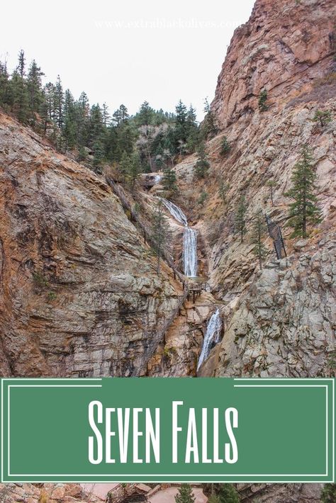 Seven Falls Colorado Springs, Four Day Weekend, Pikes Peak Colorado, Things To Do In Denver, Seven Falls, Things To Do In Colorado, Travel Colorado, Natural Waterfalls, Colorado Denver