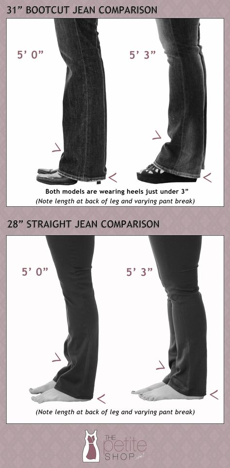 In case you were wondering, what a 31" #bootcut looks like on a 5' 0" vs 5' 3" gal, and a 28" straight leg looks like on the same!  #petitejeans #petitepants Heels With Bootcut Jeans, Pointy Boots, Biker Outfit, Bootcut Pants, Petite Pants, Petite Jeans, My Personal Style, Leg Warmers, Style Board