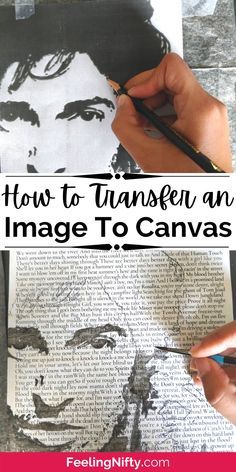 Picture Transfer To Canvas, How To Paint Canvas To Look Like Wood, How To Make Word Art, Photo Transfer To Canvas Diy, Art From Photos, Transfer Picture To Fabric, Images To Paint On Canvas, Transferring Pictures To Canvas, Transfer Paper To Canvas