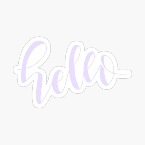 Hello Goodbye, Glossier Stickers, Vimeo Logo, My Favorite, Calligraphy, Lavender, Tech Company Logos, For Sale