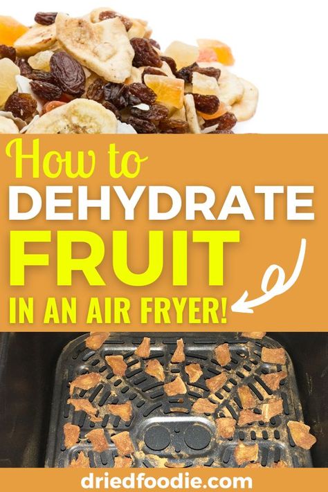 Learn how to dehydrate fruit in your air fryer! That's right, you don't need a dehydrator to enjoy delicious, nutritious dried fruit. We'll walk you through it step-by-step in this picture tutorial. Dehydrating In Air Fryer, Dried Apple Slices, Dehydrator Recipes Fruit, Excalibur Dehydrator, Camping Meal Planning, Harvest Right Freeze Dryer, Air Fryer Recipes Snacks, Freeze Dryer, Picture Tutorial