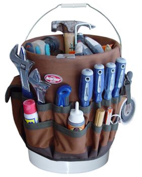 Bucket Organizer, Beer Holster, New Mobile Homes, Tool Apron, Best Garden Tools, Pry Bars, Mobile Home Living, Hand Tool Sets, Stainless Steel Bbq