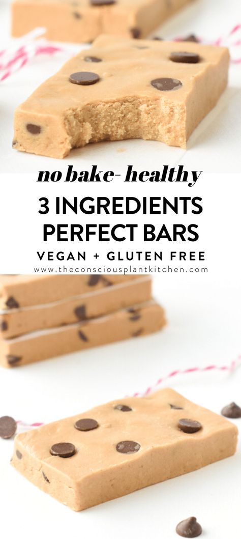 Breakfast Bar Recipe, Cookie Dough Protein Bars, Perfect Bar Recipe, Make Cookie Dough, Snacky Foods, Homemade Protein Bars, 4 Ingredient Cookies, Cookie Dough Protein, Weight Watcher Desserts