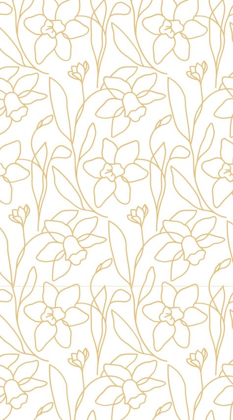 Simple Floral Pattern Design, Minimalistic Pattern Design, Dotted Pattern Design, Floral Line Art Pattern, Daffodil Wallpaper, Simple Floral Pattern, Motif Vector, Organic Lines, Floral Pattern Design