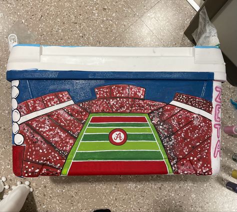 Super Bowl Drinking Game, Nola Cooler, Lady Gaga Costume, Formal Cooler Ideas, Fraternity Formal, Big Little Canvas, Formal Cooler, Fraternity Coolers, Frat Coolers