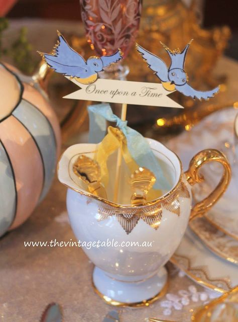 Cinderella High Tea Party - The Vintage Table Perth Vintage Cinderella Party, Cinderella Tea Party, Fairytale Tea Party, Cinderella Christmas, Cinderella Quinceanera Themes, Ice Chocolate, Cinderella Theme, Tea Display, Cinderella Birthday Party