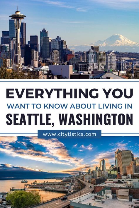 Everything You Want to Know About Living in Seattle, Washington Living In Seattle, Beautiful Places To Live, Moving To Seattle, Pacific Nw, Places To Live, Best Places To Live, Aesthetic Things, Seattle Washington, Pros And Cons