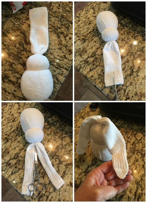 Sock Bunnies, How To Make Socks, Sock Bunny, Dry Rice, Sock Crafts, Diy Socks, Easter Bunny Crafts, Spring Easter Crafts, Easter Decorations Dollar Store