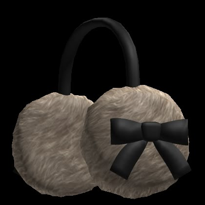 Y2K Brown Bow Earmuffs Bloxburg Earmuffs Codes, Roblox Earmuffs Codes, Accessories Codes, 2000s Outfit, Bloxburg Codes, Roblox Code, Clothing Studio, Black Hair Roblox, Brown Accessories