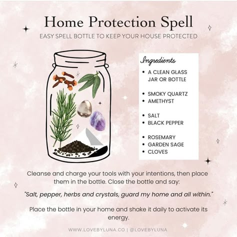 @mysticwitchofthemoon’s Instagram post: “Home protection spell jar by @lovebyluna . . . . #wiccansofinstagram #witchlife #witchesofinstagram #witch #witchcraft #wicca #wiccan…” Home Protection Spell Jar, Home Protection Spell, Protection Spell Jar, Witches Jar, Witch Things, Witchcraft Spells For Beginners, Spells For Beginners, Jar Spells, Easy Spells