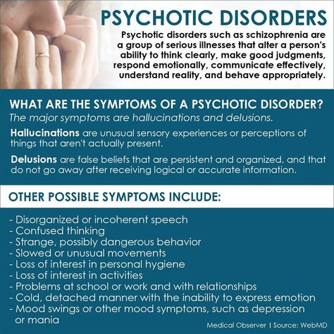 psychotic disorders Psychotic Disorder, Low Serotonin, Panic Attack Symptoms, Psychology Disorders, Serious Illness, Medical Studies, Nursing Tips, Mental Health Disorders, Mental And Emotional Health