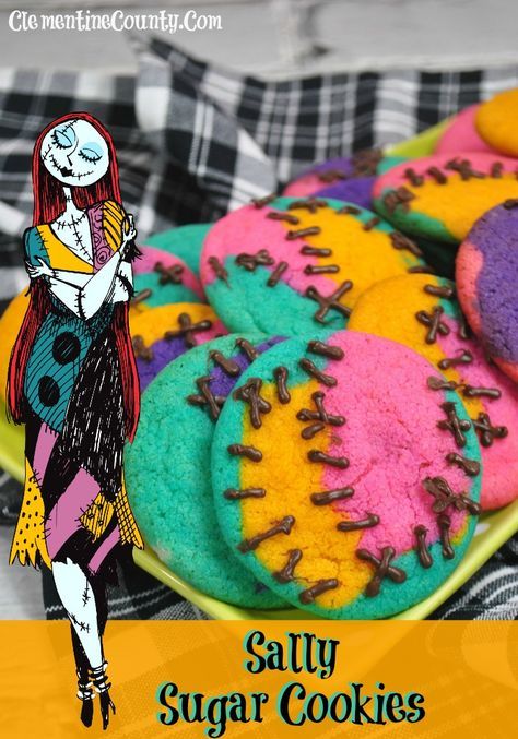 Sally Cookies Nightmare Before Christmas, Nightmare Before Christmas Dinner Ideas, Nightmare Before Christmas Desserts, Christmas Clementine, Nightmare Before Christmas Movie Night, Sally Cookies, Sally Cake, Christmas Baking Ideas, A Nightmare Before Christmas