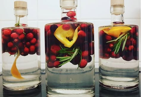 Infused Gin Recipes, Make Your Own Alcohol, Infused Alcohol Recipes, Making Gin, Diy Liquor, Decanter Display, Homemade Gin, Homemade Whiskey, Gin Making