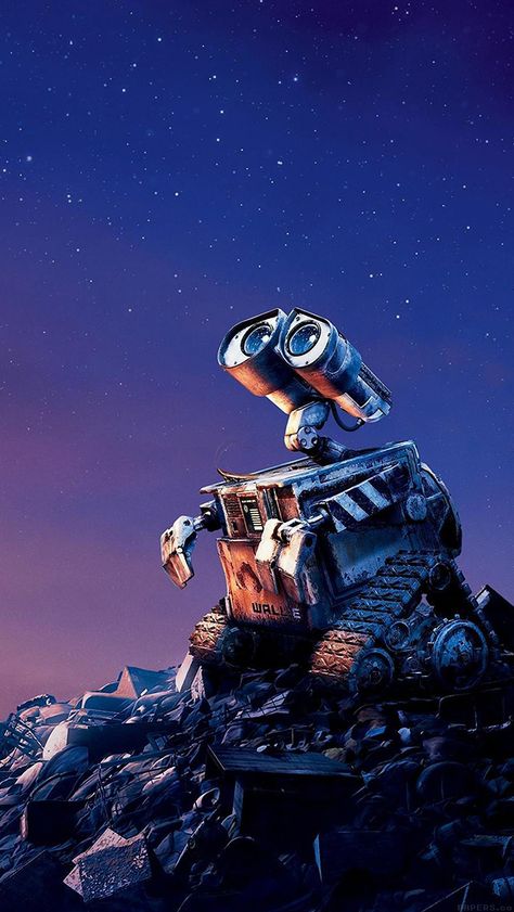 Wall•E | iPhone background Iphone Disney Wallpaper, Wall E Disney, Iphone Wallpaper Disney, Walle Y Eva, Wall E Movie, Disney Wallpapers, Disney Background, Disney Iphone, Disney Wall