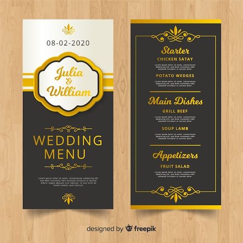 Wedding Menu Card Design, Wedding Menu Design, Wedding Graphic Design, Wedding Menus Design, Wedding Background Wallpaper, Wedding Food Menu, Food Business Card, Shadi Card, Wedding Invitation Vector