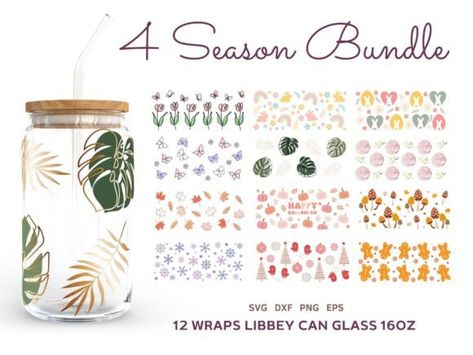 Glass Wraps for Libbey Cans, SVG files for digital download. Beer Can Glass | #graphicdesign #illustration #art #design #digitalart #drawing #creativity #visualart #graphicart #illustrator #artwork #pinterest #collection #graphicillustrations #digitalillustration #creative #artist #illustrationart #graphicdesigner Svg Butterfly, Glass Png, Elegant Artwork, Cup Wraps, Svg Summer, Summer Svg, Printable Decor, Printable Artwork, Wall Decor Printables